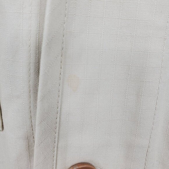 Line of Trade Khaki Utility Button Up Long Sleeve Chore Shirt Size Large - Picture 6 of 10